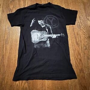 Chris Young Acoustic Guitar Black T-Shirt Country Music Tour Tee‎ Tultex